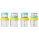 Set 8 recipiente cu capac pentru stocare hrana copii , 4*80ml + 4*220ml, U-Grow