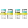 Set 8 recipiente cu capac pentru stocare hrana copii , 4*80ml + 4*220ml, U-Grow