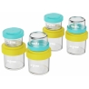 Set 8 recipiente cu capac pentru stocare hrana copii , 4*80ml + 4*220ml, U-Grow