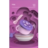 Bol 2 in 1 pentru snackuri cu lingurita, mov, U-Grow