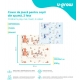 Covor de joaca pentru copii U-Grow, din spuma, pliabil, 2 fete, impermeabil, izolant, 180 x 200 x 1 cm