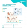 Covor de joaca pentru copii U-Grow, din spuma, pliabil, 2 fete, impermeabil, izolant, 180 x 200 x 1 cm