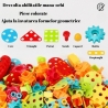 Jucarie educativa si interactiva, set de constructie puzzle din abs cu bormasina, valiza, +3 ani, 31x7x25 cm, 338 piese