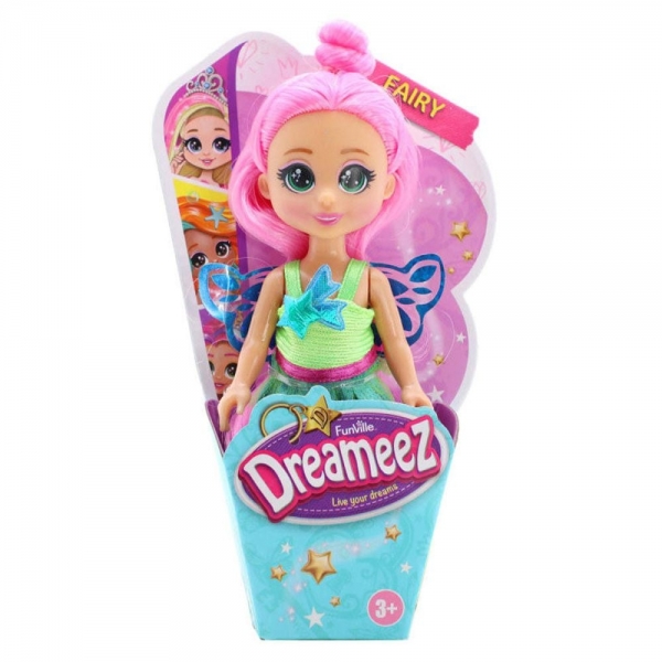 Papusa mini zana, Dreameez, 12 cm, Roz deschis