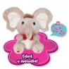 Jucarie de plus interactiva Puffy Friends, Tino Boo Elefantel, Bej