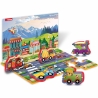 Puzzle trafic - Masinute, 17 piese, spuma EVA, 3+ ani, Multicolor