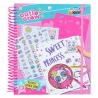 Carte de colorat cu sabloane, Cutie Crew, 16 pagini de colorat, markere si creioane incluse, Multicolor