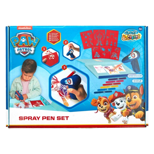 Set carioci magice de suflat, cu aerograf electric, Paw Patrol