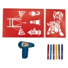 Set carioci magice de suflat, cu aerograf electric, Paw Patrol