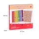 Joc montessori din lemn, tabla inmultirii, blocuri, tabel de multiplicare pana la 9x9, multicolor, 18x18x1.5 cm