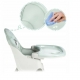 Scaun de masa pentru bebelusi si copii, telescopic, pliabil, masuta reglabila, suport picioare, centura siguranta, Verde