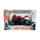 Macheta motocicleta metalica MV Agusta F3 RR, Welly, Scara 1:18, Rosu/Negru