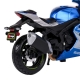 Macheta motocicleta Bburago 1:18 Suzuki GSX-R1000 R 2021, Albastru/Argintiu
