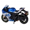 Macheta motocicleta Bburago 1:18 Suzuki GSX-R1000 R 2021, Albastru/Argintiu