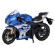 Macheta motocicleta Bburago 1:18 Suzuki GSX-R1000 R 2021, Albastru/Argintiu