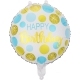 Balon din Folie Metalizata, Figurine, Model 5, Happy Birthday, Tematica Aniversare, 45 cm, Ambalaj Individual, Pai Inclus, Umfla