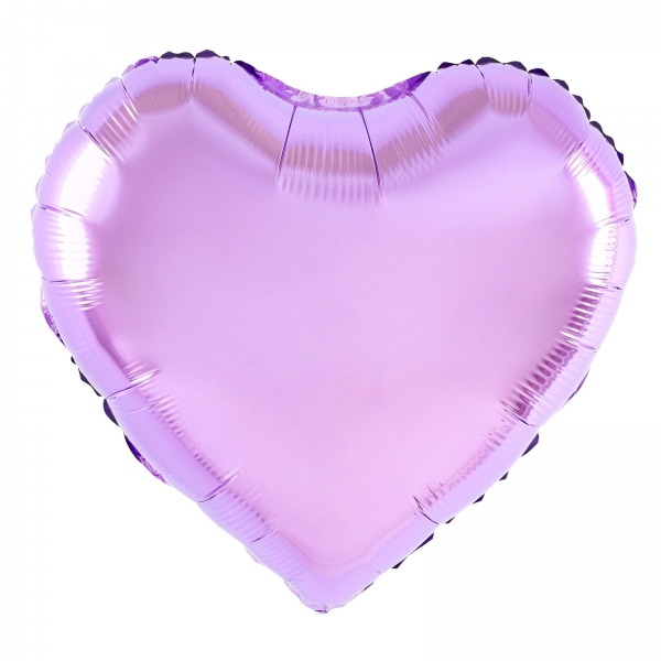 Balon din Folie Metalizata, Figurina Inimioara, Model Simplu, Tematica Iubire, 40 cm, Ambalaj Individual, Pai Inclus, Umflare cu