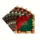 Set 20 de Servetele de Masa, Merry Christmas, Tematica Craciun, 16.5 cm, Verde/Rosu