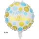 Balon din Folie Metalizata, Figurine, Model 5, Happy Birthday, Tematica Aniversare, 45 cm, Ambalaj Individual, Pai Inclus, Umfla