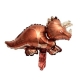 Balon din Folie Metalizata, Mini Figurine Dinozauri, Model Triceratops, Tematica Aniversare, 47x32 cm, Ambalaj Individual, Pai I