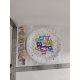 Set 6 Farfurii Happy Birthday, 23 cm, Multicolor