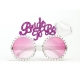 Ochelari Decorativi, Tema Nunta, Model Bride to Be, din Plastic, Roz