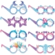 Set 8 Perechi de Ochelari pentru Petrecere, Diverse Modele, Multicolor
