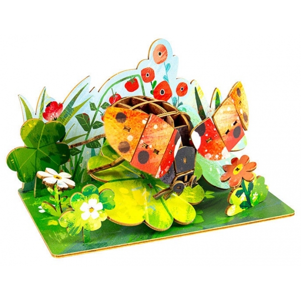 Puzzle 3D din lemn, Gargarita, 49 piese, 8+ ani, Multicolor