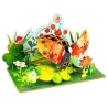 Puzzle 3D din lemn, Gargarita, 49 piese, 8+ ani, Multicolor