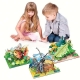 Puzzle 3D din lemn, Gandacel, 38 piese, 8+ ani, Multicolor