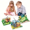 Puzzle 3D din lemn, Gandacel, 38 piese, 8+ ani, Multicolor