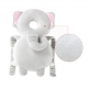 Perna tip rucsac pentru protectia capului, tetiera tip elefant de plus, pentru bebelusi, 33x6x19 cm, 180 g, gri