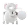 Perna tip rucsac pentru protectia capului, tetiera tip elefant de plus, pentru bebelusi, 33x6x19 cm, 180 g, gri