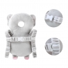 Perna tip rucsac pentru protectia capului, tetiera tip elefant de plus, pentru bebelusi, 33x6x19 cm, 180 g, gri
