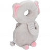 Perna tip rucsac pentru protectia capului, tetiera tip elefant de plus, pentru bebelusi, 33x6x19 cm, 180 g, gri