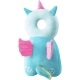 Perna tip rucsac pentru protectia capului, tetiera tip unicorn, pentru bebelusi, 33x6x19 cm, 180 g, albastru