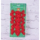Set 12 fundite pentru brad, Rosii, clasice , 5 x 5 cm, din poliester