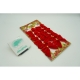 Set 12 fundite pentru brad, Rosii, clasice , 5 x 5 cm, din poliester