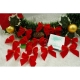 Set 12 fundite pentru brad, Rosii, clasice , 5 x 5 cm, din poliester