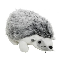 Jucarie de plus arici alb, 15 cm