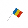 Steag de mana Romania, textil, cu bat din plastic, 20 x 30 cm, Tricolor