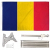 Steag tricolor romania, cu bat pentru fixare pe perete, 90 x 150 cm