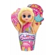 Papusa mini in con, Sweetyz, par blond, 12 cm