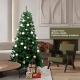 Brad de Craciun artificial cu suport inclus, 120 cm, 240 ramuri, plastic, utilizat pentru interior/exterior, verde