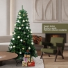Brad de Craciun artificial cu suport inclus, 120 cm, 240 ramuri, plastic, utilizat pentru interior/exterior, verde