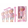Papusa bebelusul care creste, interactiv, 3 functii, se inalta pana la 39 cm, bea lapte, cu accesorii