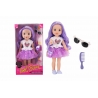 Papusa Fashion cu accesorii, par mov, 35 cm