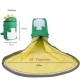 Cutie de depozitare 2in1 impermeabila, covor pentru jucarii si lego 150cm, capacitate mare, cu manere, cu sfori, inaltime 40cm, Verde