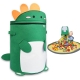 Cutie de depozitare 2in1 impermeabila, covor pentru jucarii si lego 150cm, capacitate mare, cu manere, cu sfori, inaltime 40cm, Verde