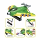 Pistol de jucarie pentru copii, lanseaza manual, glont moale, joc cu tinta, Verde